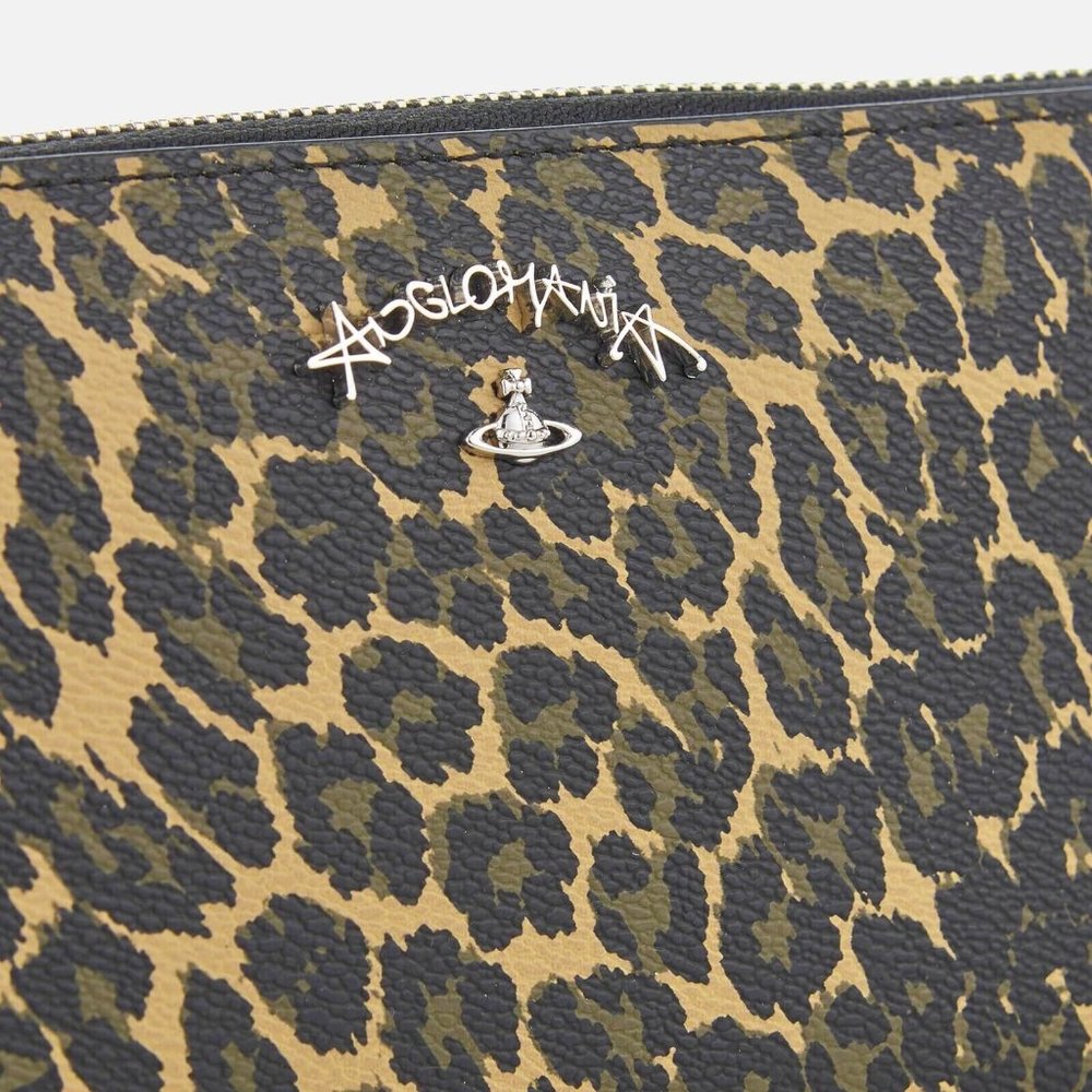 Vivienne Westwood Anglomania Leopard Long Wallet Yellow New with original Box